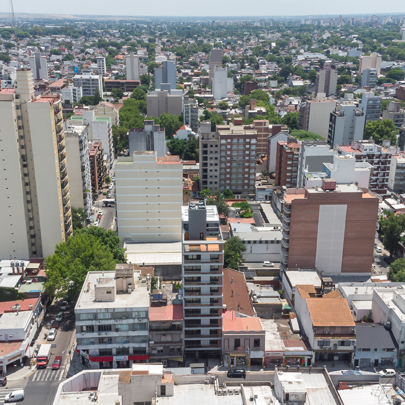 Vista desde arriba de la ciudad de San Martín